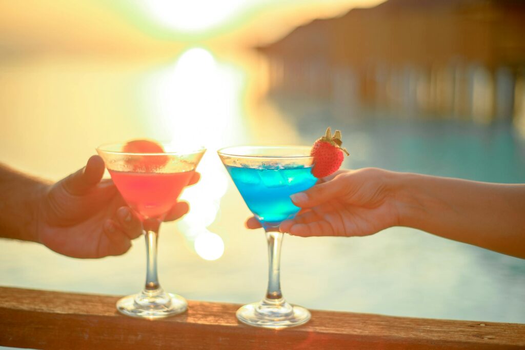 sunset bar tenerife view from Costa Adeje
