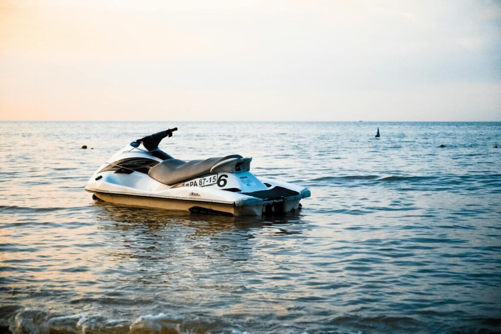 aquatic bike launch ramp at Costa Adeje